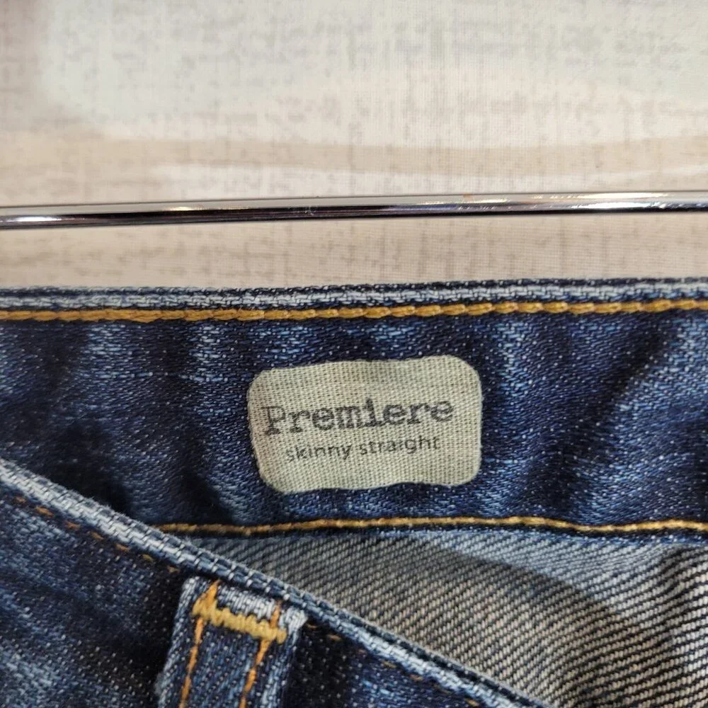 Ag Adriano Goldschmied Jeans Womens 29R 31x33 Blue Skinny Straight Denim Stretch - Picture 4 of 12